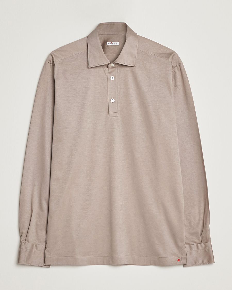 Herren | Hemden | Kiton | Popover Shirt Beige