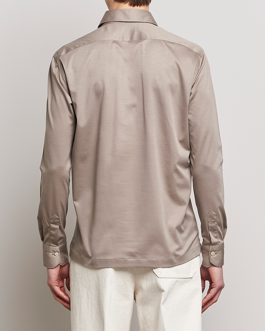Herren | Hemden | Kiton | Popover Shirt Beige