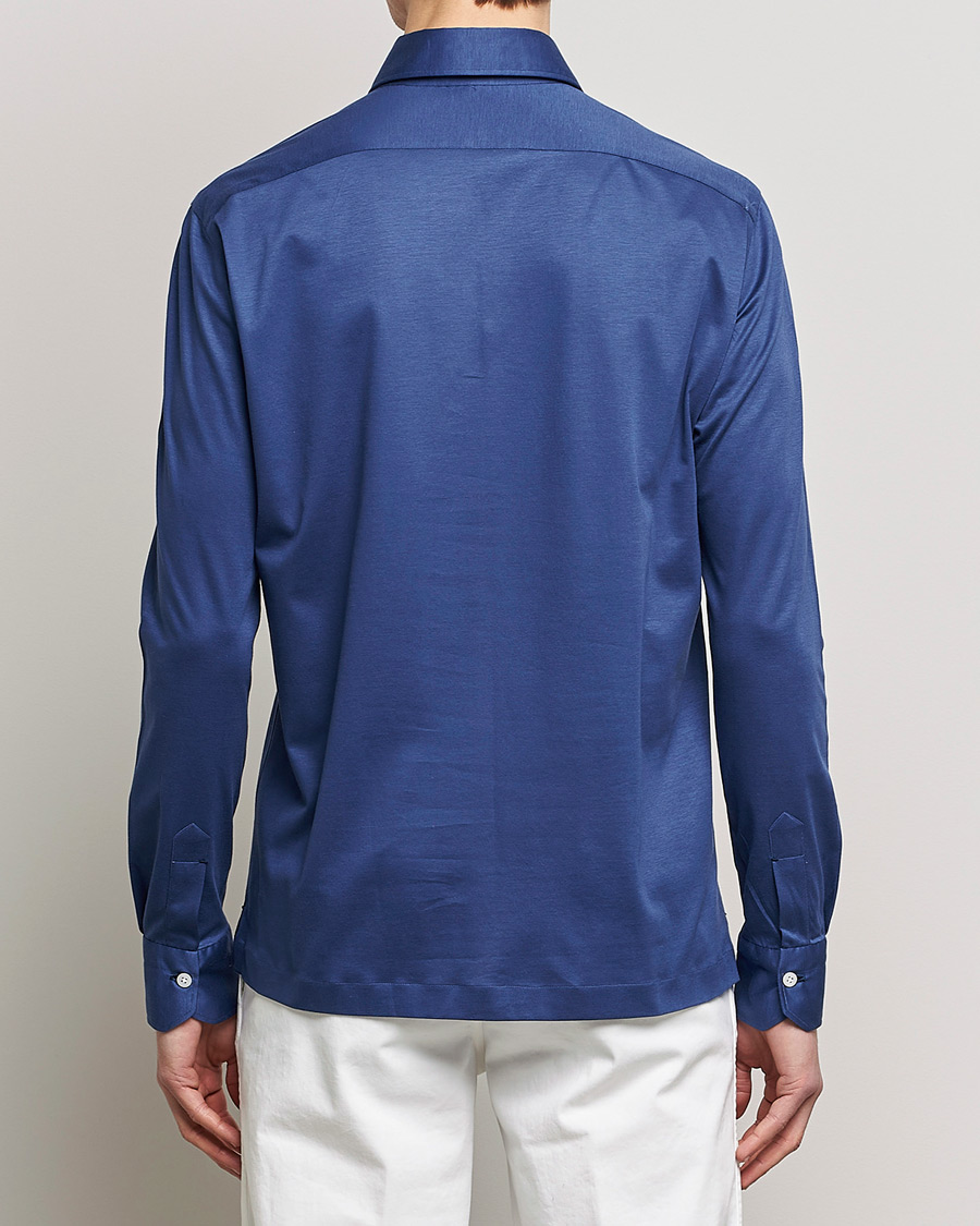 Herren | Hemden | Kiton | Popover Shirt Dark Blue