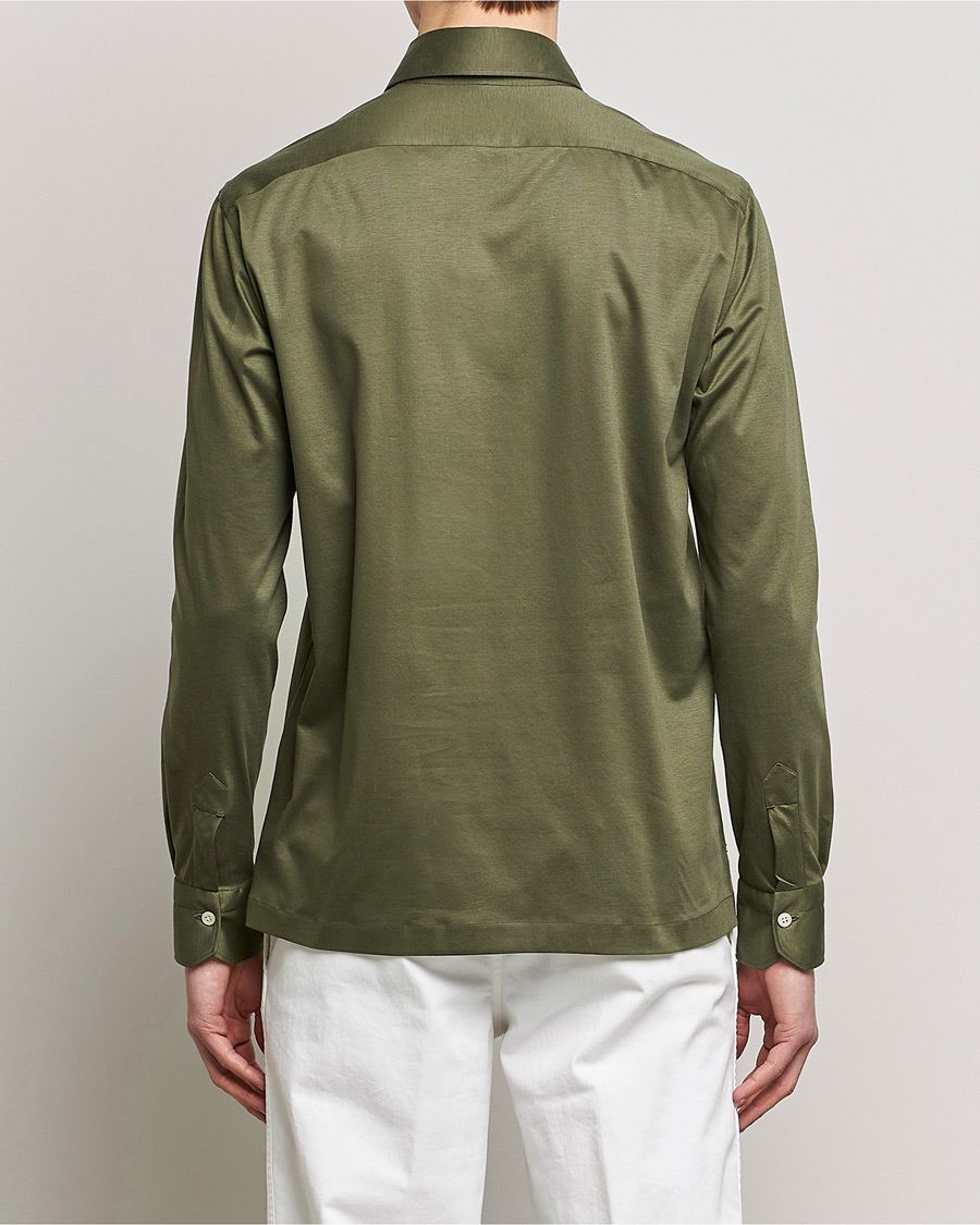 Herren | Hemden | Kiton | Popover Shirt Dark Olive