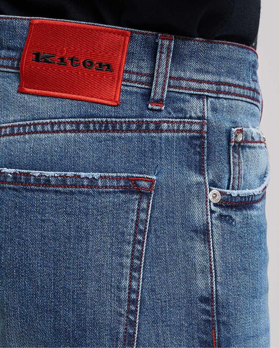 Herren | Jeans | Kiton | Kurabo Denim Jeans Light Indigo