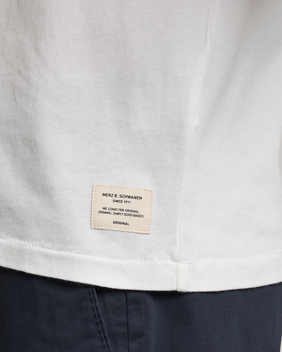Herren | Poloshirts | Merz b. Schwanen | Organic Cotton Washed Polo White