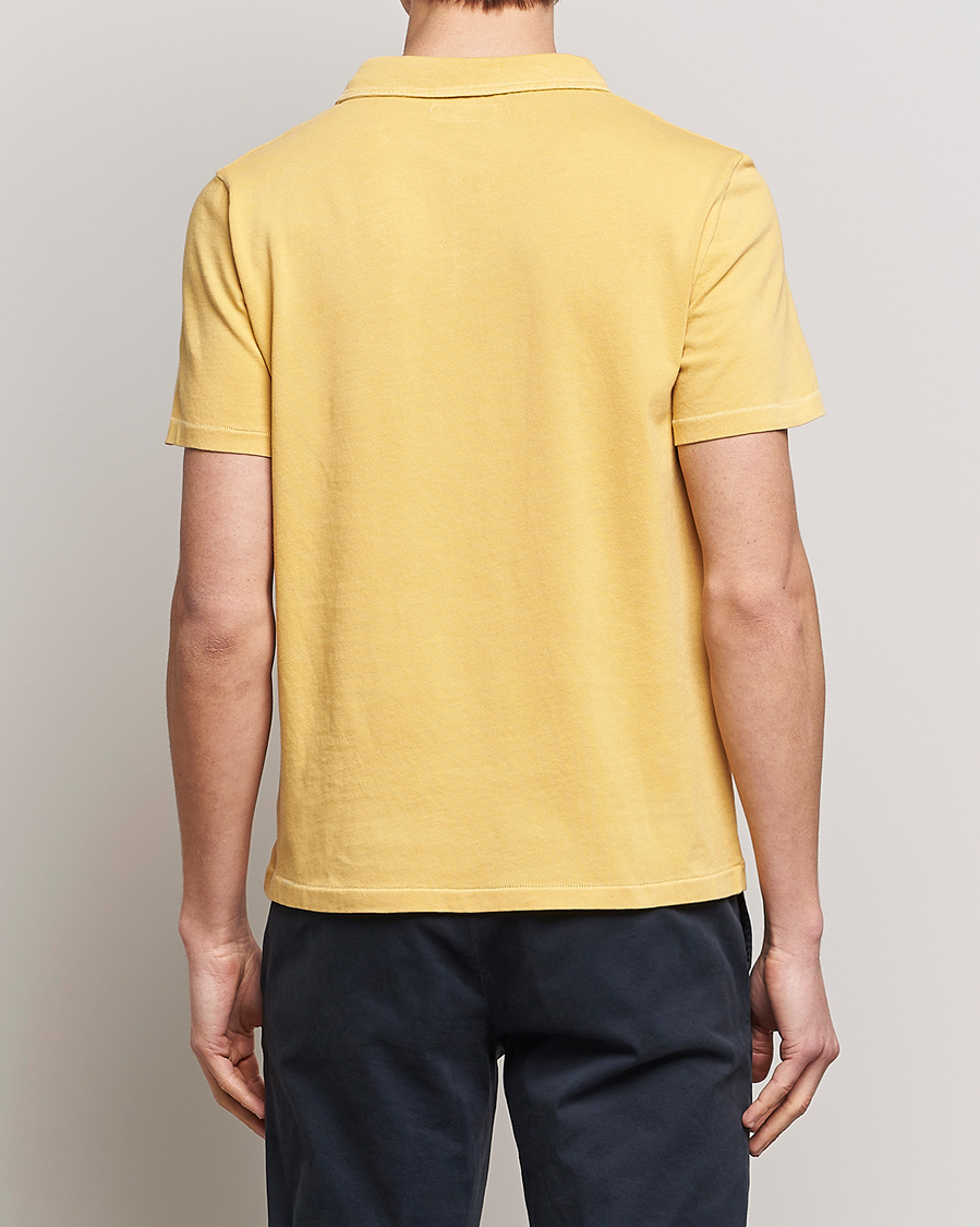Herren | Poloshirts | Merz b. Schwanen | Organic Cotton Washed Polo Sunshine Yellow