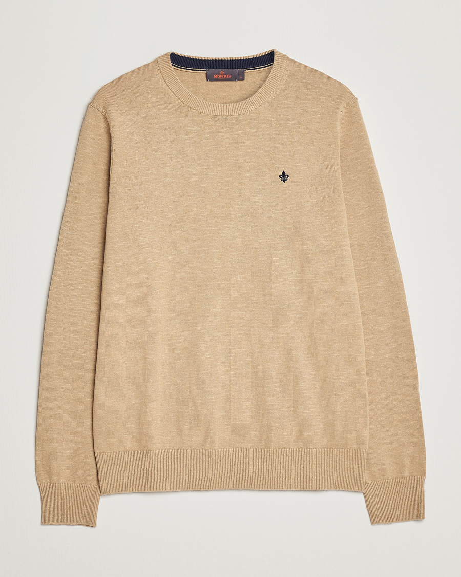 Herren | Pullover | Morris | Harold Summer Crew Neck Camel