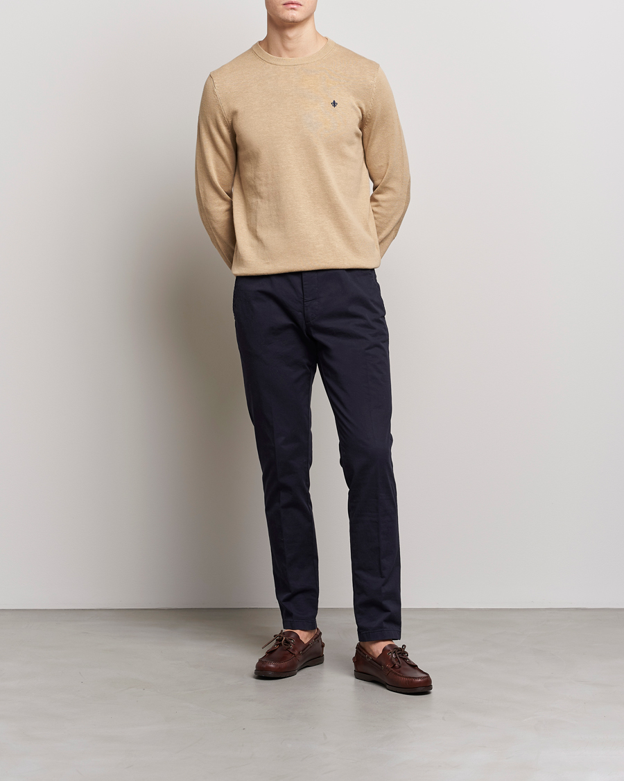 Herren | Pullover | Morris | Harold Summer Crew Neck Camel