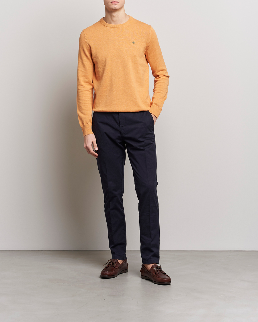 Herren | Pullover | Morris | Harold Summer Crew Neck Orange