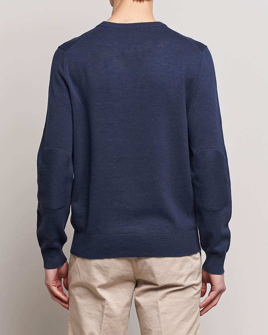 Herren | Pullover | Morris | Harold Summer Crew Neck Blue
