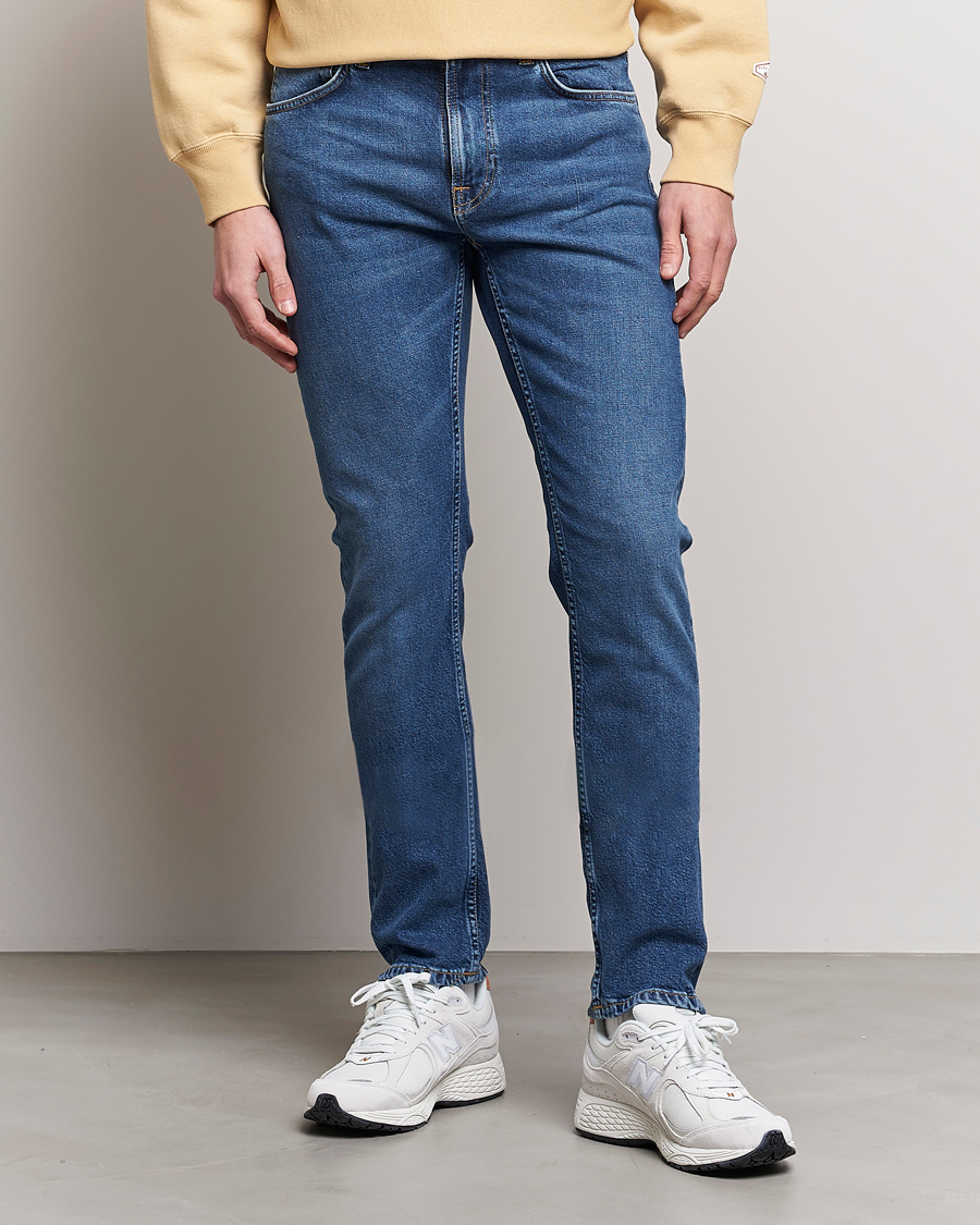 Herren | Jeans | Nudie Jeans | Lean Dean Jeans Blue Mud