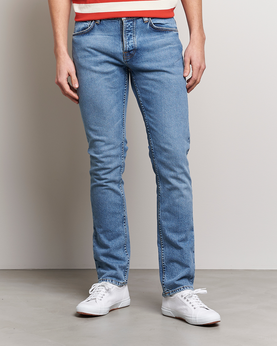 Herren | Jeans | Nudie Jeans | Grim Tim Jeans Worn Pale Blue