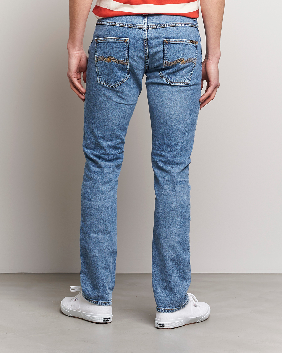 Herren | Jeans | Nudie Jeans | Grim Tim Jeans Worn Pale Blue