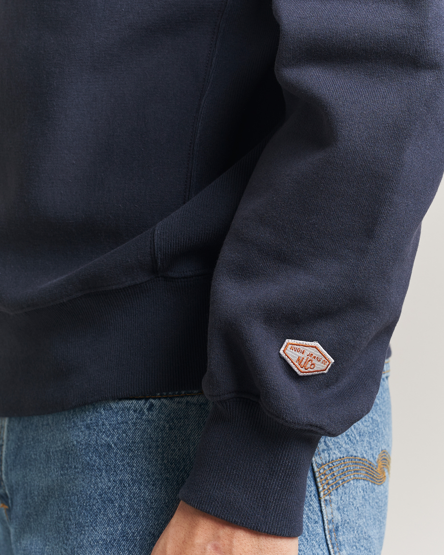 Herren | Pullover | Nudie Jeans | Hasse Crew Neck Sweatshirt Navy