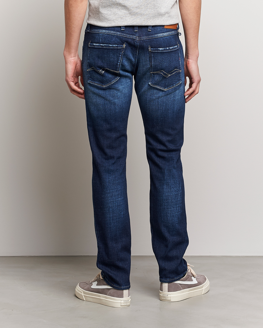 Herren | Jeans | Replay | Anbass Power Stretch 1 Year Wash Jeans Dark Blue