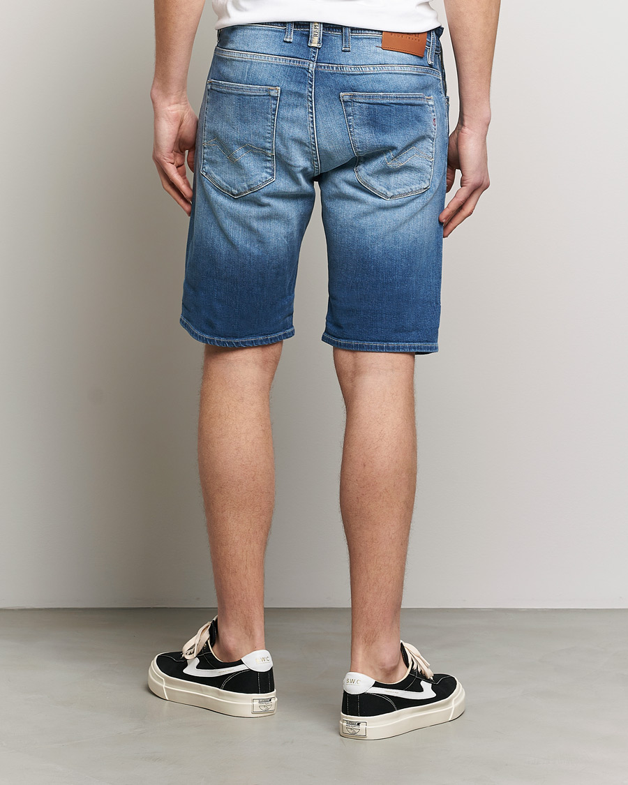 Herren | Shorts | Replay | RBJ901 Super Stretch Bio Denim Shorts Medium Blue