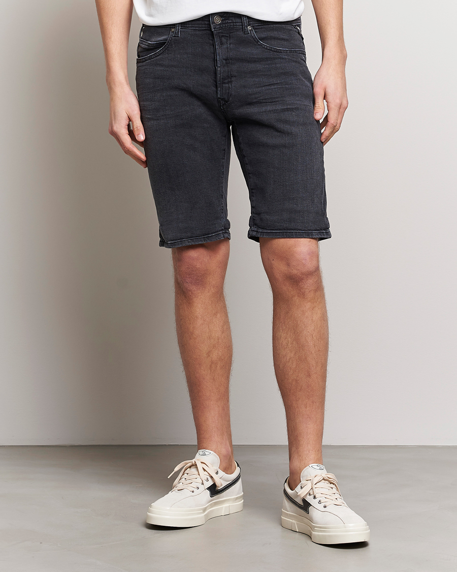 Herren | Shorts | Replay | RBJ901 Super Stretch Bio Denim Shorts Washed Black