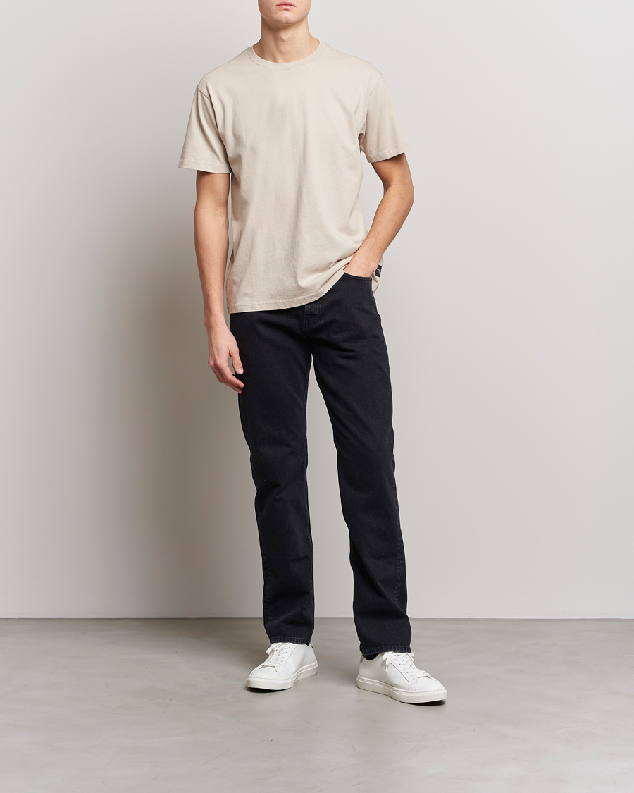 Herren | T-Shirts | Replay | Sartoriale Heavy Crew Neck T-Shirt Cement