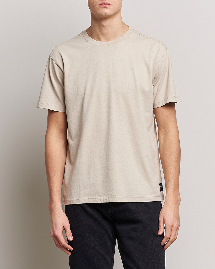 Herren | T-Shirts | Replay | Sartoriale Heavy Crew Neck T-Shirt Cement