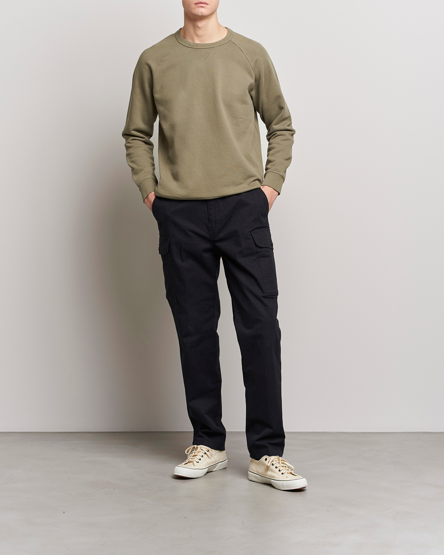 Herren | Pullover | Replay | Sartoriale Jersey Crew Neck Sweatshirt Sage Green