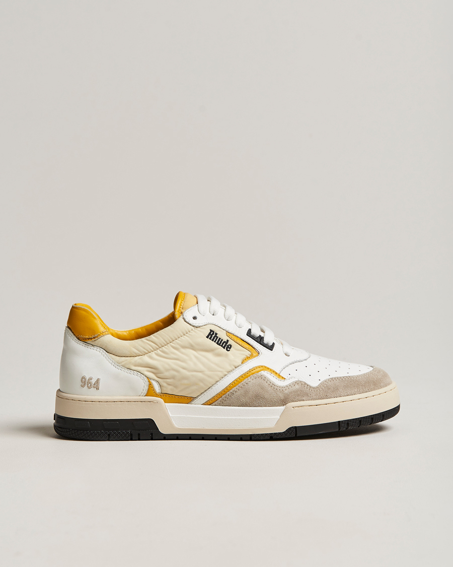 Herren | Rhude Racing Sneakers White/Beige | Rhude | Racing Sneakers White/Beige