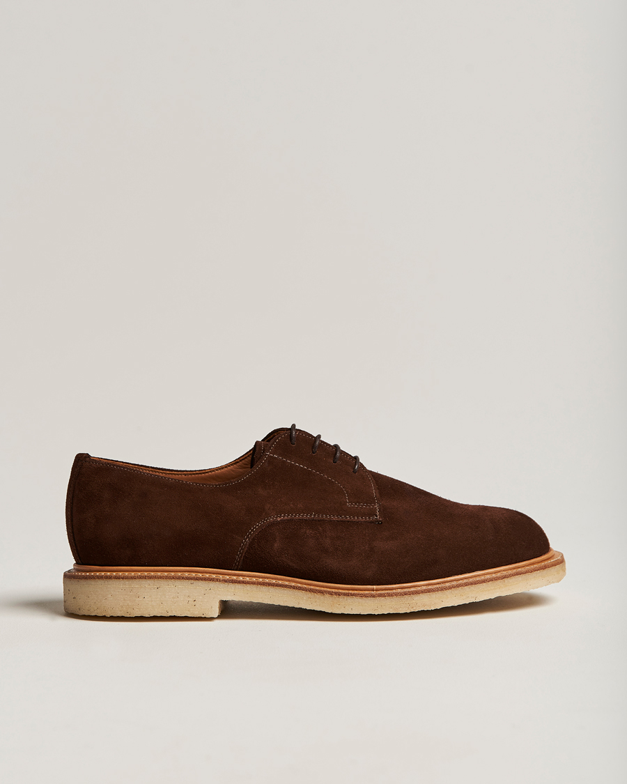 Herren | Sanders Archie Gibson Suede Derby Polo Snuff | Sanders | Archie Gibson Suede Derby Polo Snuff