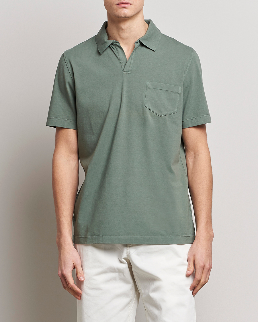 Herren | Poloshirts | SEASE | Short Sleeve Jersey Polo Sage