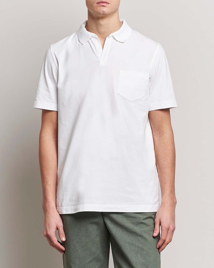 Herren | Poloshirts | SEASE | Short Sleeve Jersey Polo White