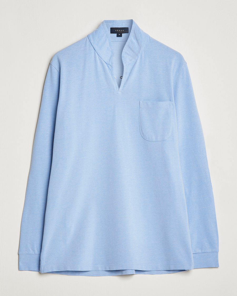 Herren | Pullover | SEASE | Elen Piquet Polo Light Blue