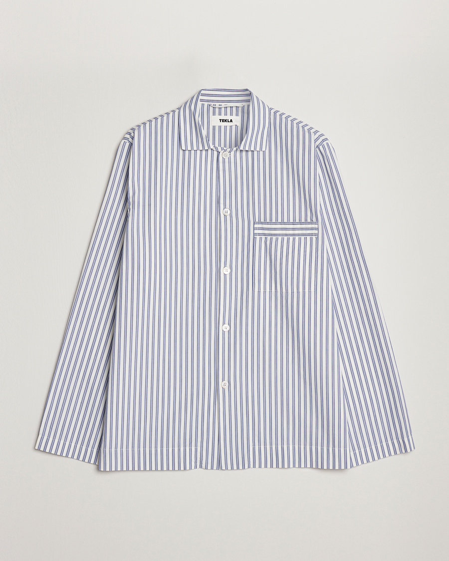 Herren | Tekla Poplin Pyjama Shirt Skagen Stripes | Tekla | Poplin Pyjama Shirt Skagen Stripes