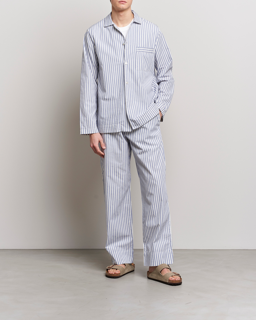 Herren | Tekla Poplin Pyjama Shirt Skagen Stripes | Tekla | Poplin Pyjama Shirt Skagen Stripes