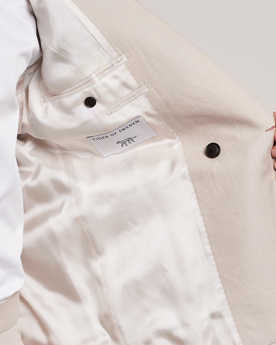 Herren | Sakkos | Tiger of Sweden | Heldin Linen Blazer Cream Sand