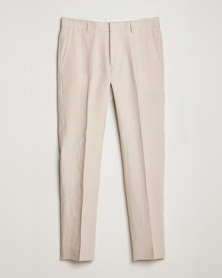 Herren | Hosen | Tiger of Sweden | Tenutas Linen Trousers Cream Sand