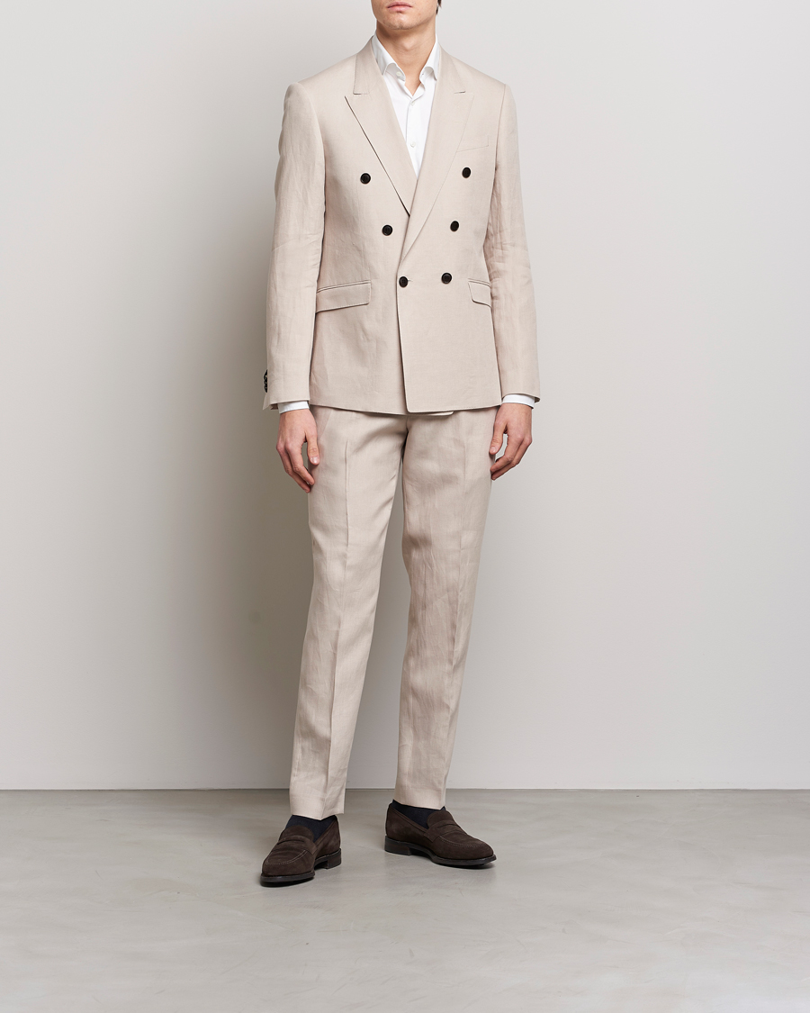 Herren | Hosen | Tiger of Sweden | Tenutas Linen Trousers Cream Sand
