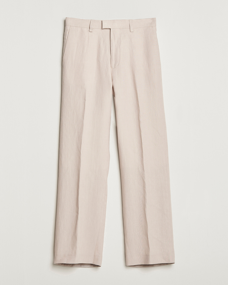 Herren | Hosen | Tiger of Sweden | Tayson Linen Trousers Cream Sand
