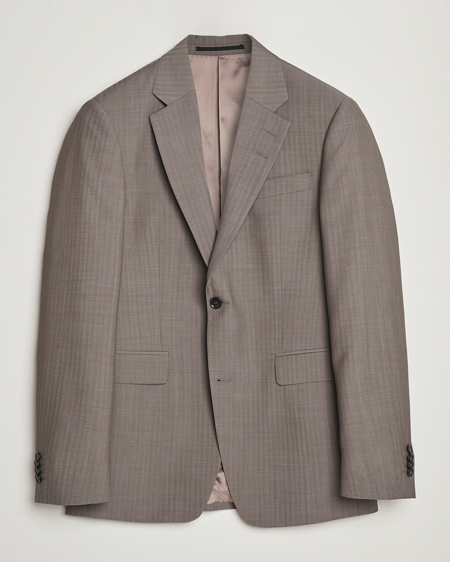 Herren | Sakkos | Tiger of Sweden | Justin Herringbone Wool Blazer Dark Sand