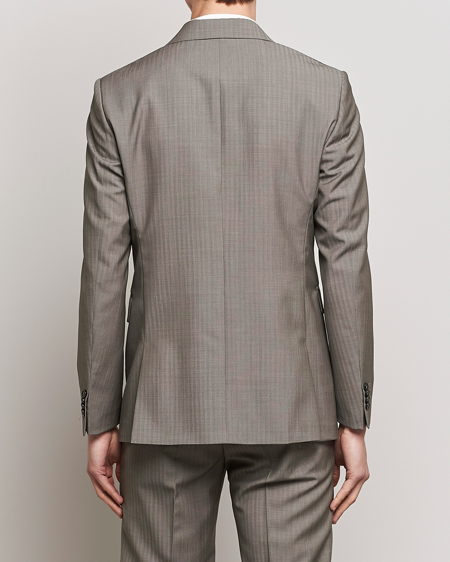 Herren | Sakkos | Tiger of Sweden | Justin Herringbone Wool Blazer Dark Sand