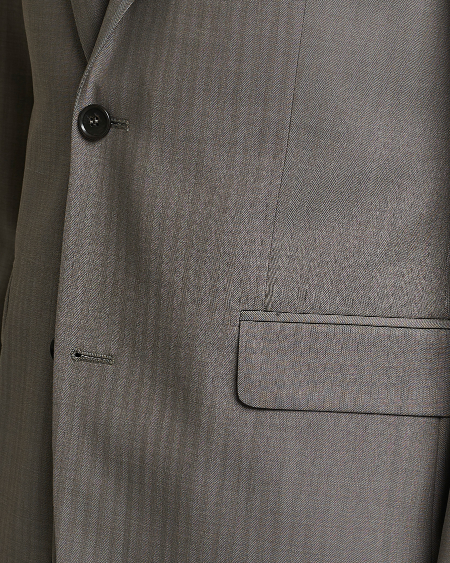 Herren | Sakkos | Tiger of Sweden | Justin Herringbone Wool Blazer Dark Sand