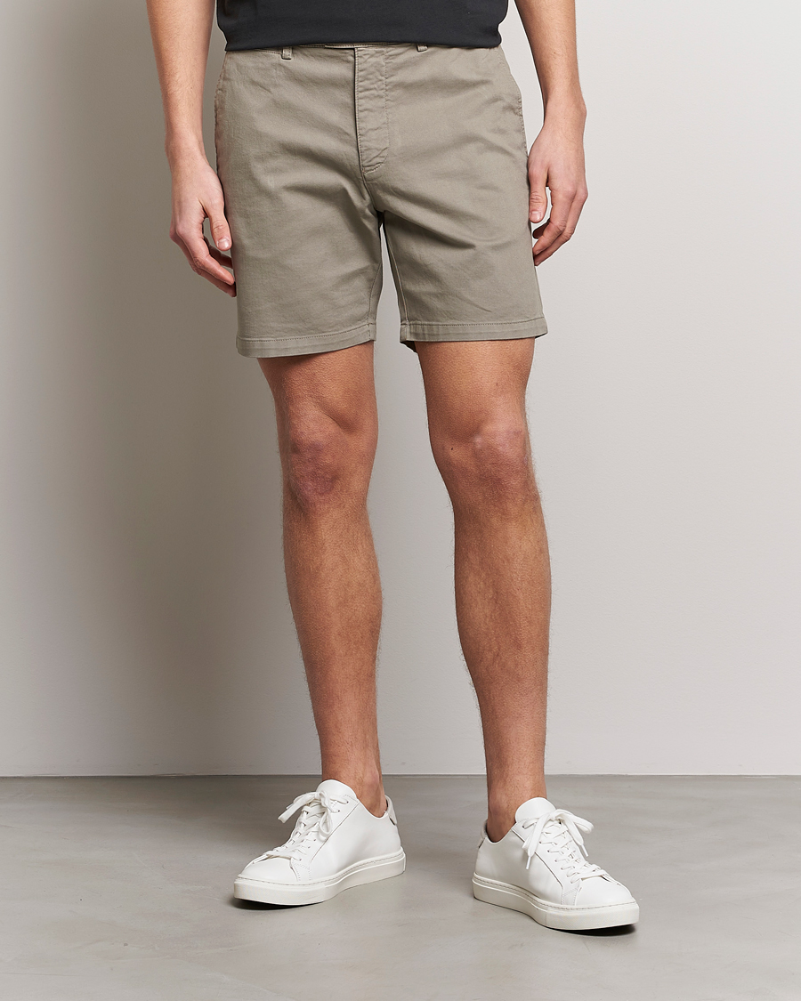 Herren | Shorts | Tiger of Sweden | Caid Cotton Shorts Dusty Green