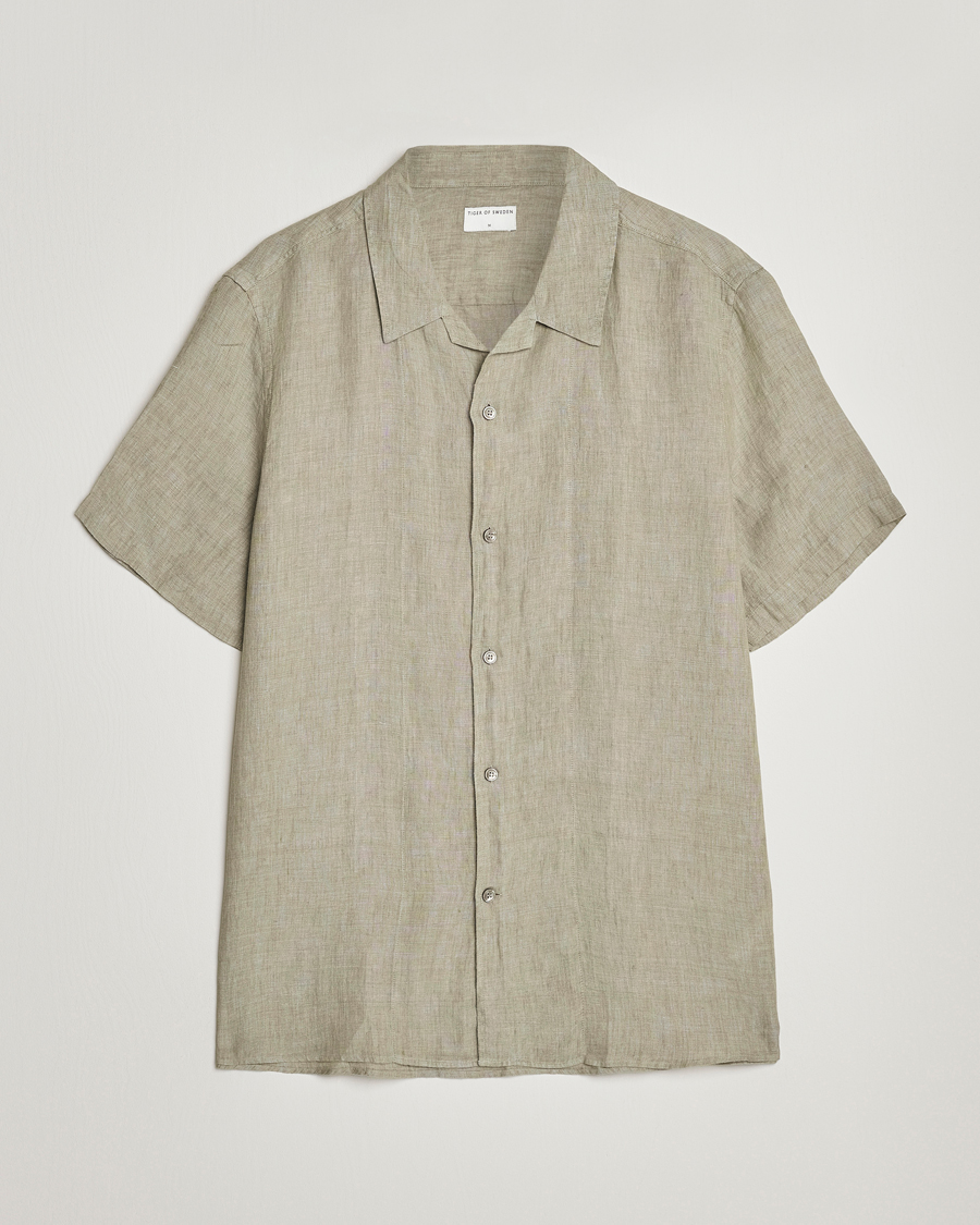 Herren | Hemden | Tiger of Sweden | Riccerdo Linen Shirt Shadow