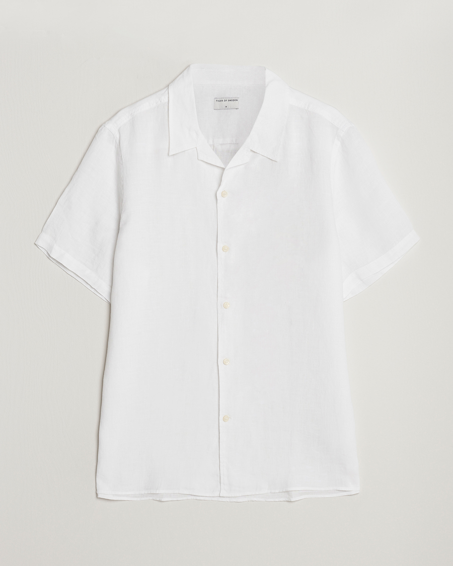 Herren | Hemden | Tiger of Sweden | Riccerdo Linen Shirt Pure White