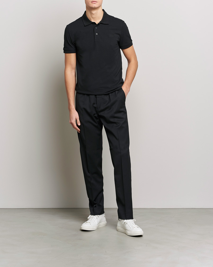 Herren | Poloshirts | Tiger of Sweden | Diaros Cotton Pique Black