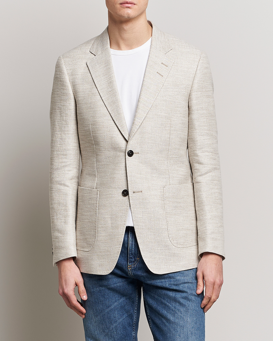 Herren | Sakkos | Tiger of Sweden | Jeffery Hampa Cotton Jacket Light Ivory