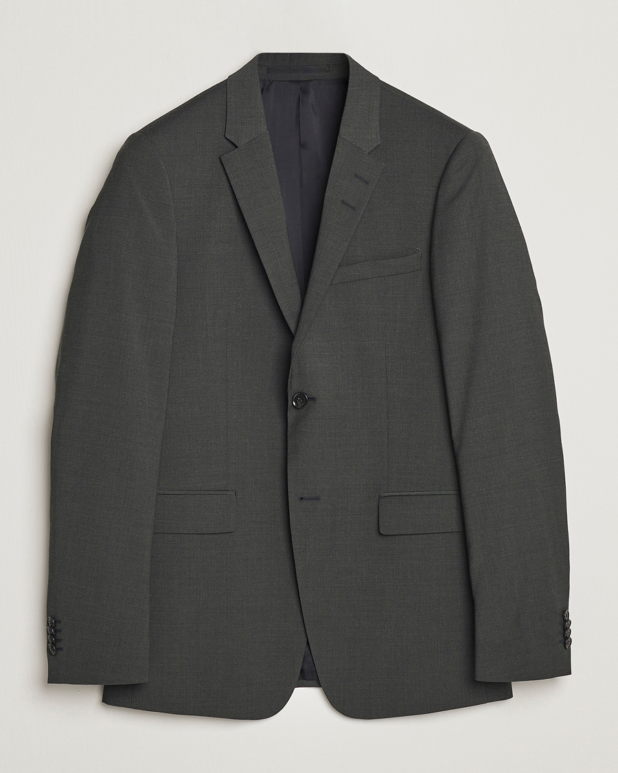 Herren | Sakkos | Tiger of Sweden | Jerretts Wool Travel Suit Blazer Olive Extreme