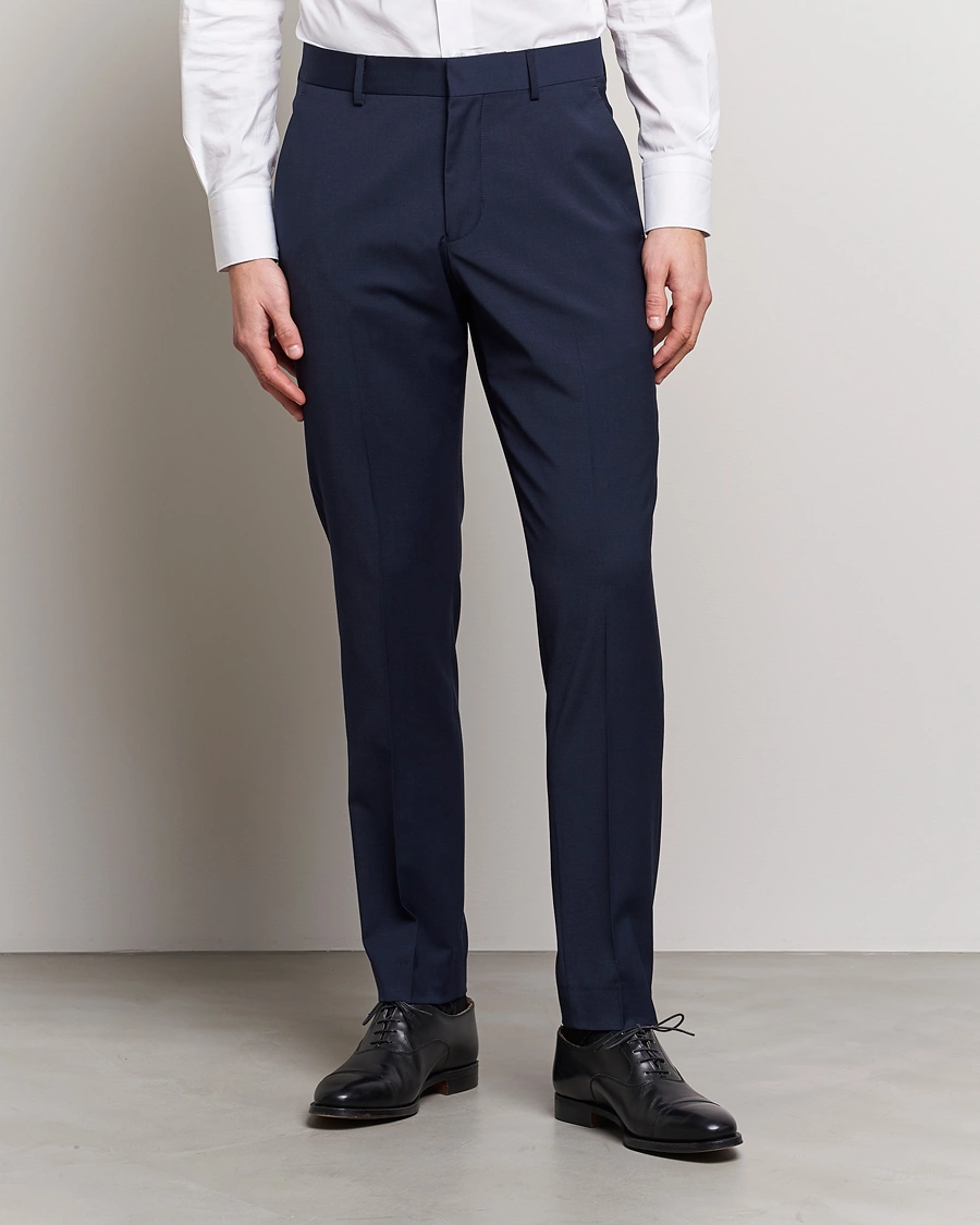 Men | Departments | Tiger of Sweden | Tenuta Wool Travel Suit Trousers Royal Blue