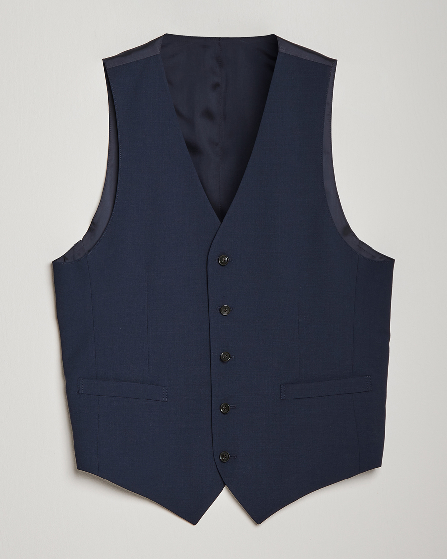 Herren | Sakkos | Tiger of Sweden | Wayde Wool Travel Waistcoat Royal Blue