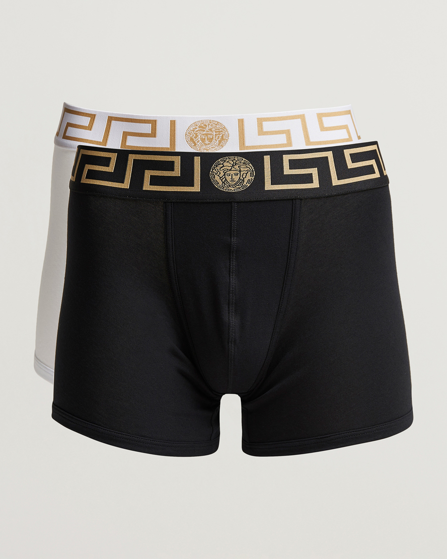 Herren | Unterwäsche | Versace | 2-Pack Greca Boxer Briefs Black/White