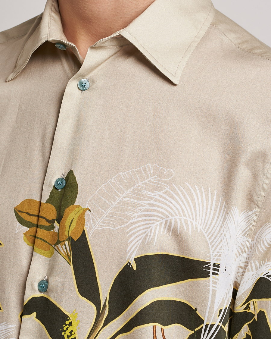 Herren | Hemden | Etro | Printed Camp Collar Shirt Beige