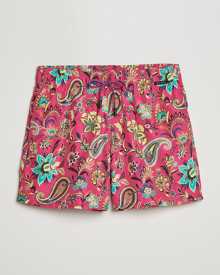 Herren | Badehosen | Etro | Floreale Printed Swim Trunks Rosa