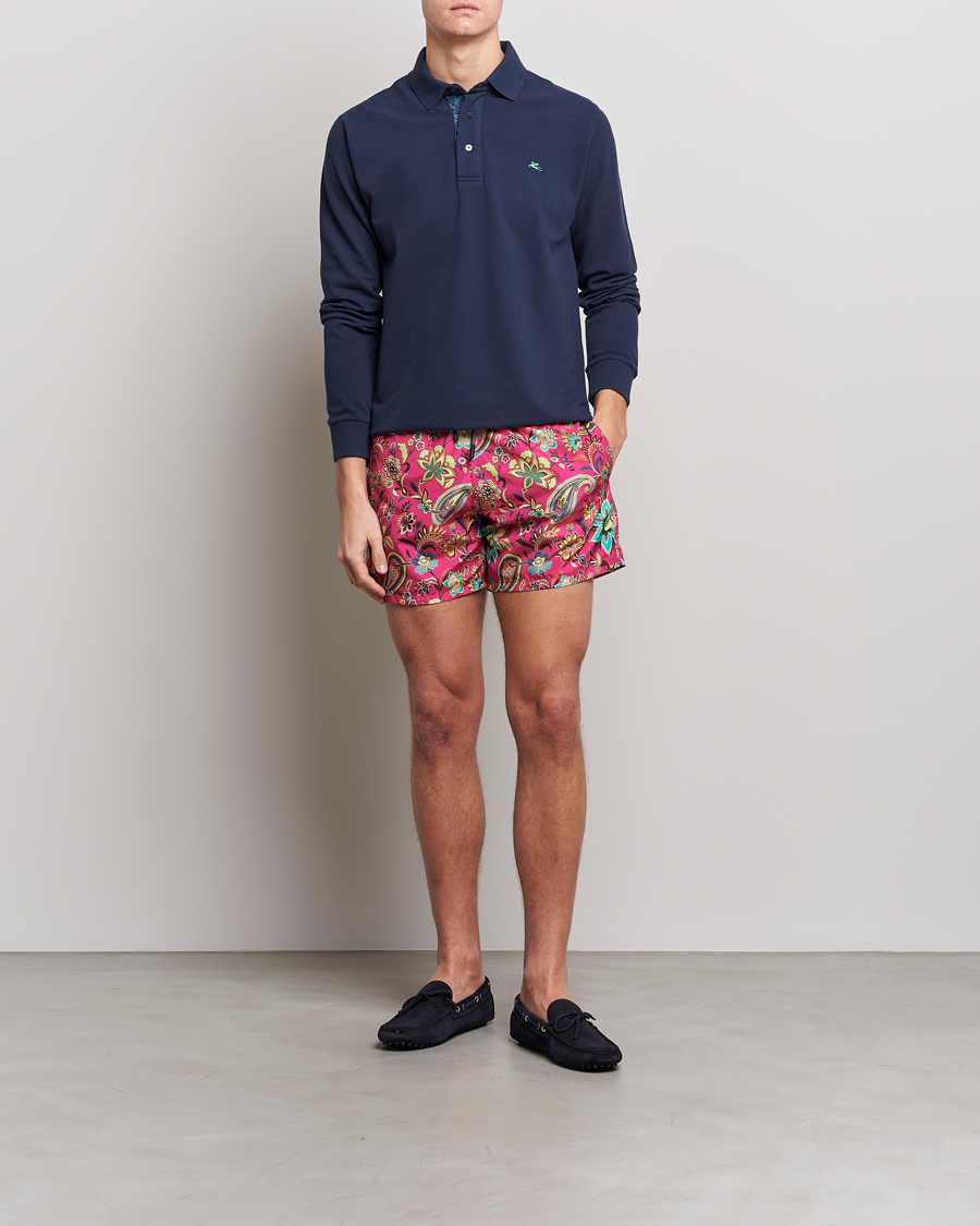 Herren | Badehosen | Etro | Floreale Printed Swim Trunks Rosa