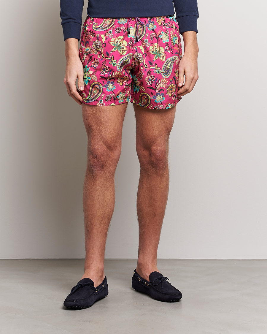 Herren | Badehosen | Etro | Floreale Printed Swim Trunks Rosa