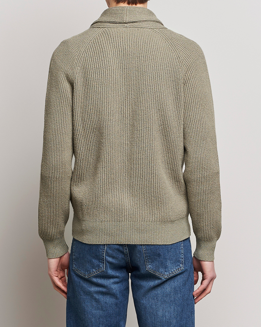 Herren | Pullover | Brunello Cucinelli | Heavy Rib Cardigan Olive