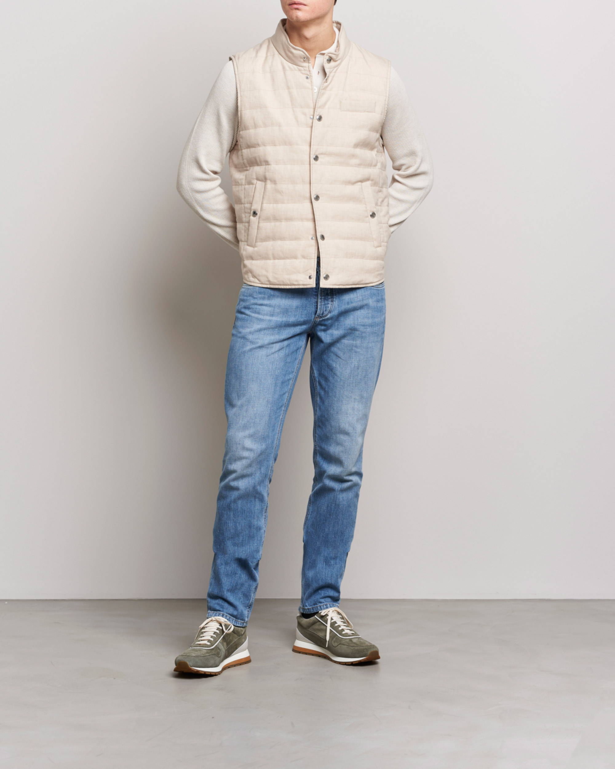 Herren | Jeans | Brunello Cucinelli | Slim Fit Jeans Medium Wash